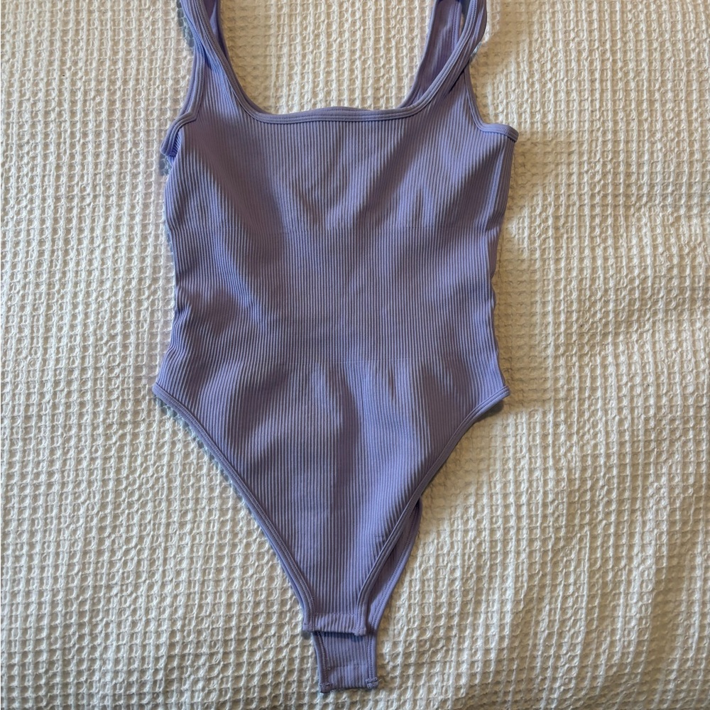 Lavender Ribbed Bodysuit